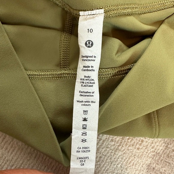 Lululemon Align High-Rise Cropped Jogger Bronze Green (Size 10) - Picture 4 of 7